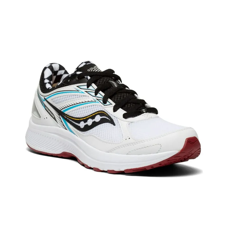 Saucony Cohesion 14 Breathable Abrasion Resistant Slip Resistant Low Top Running Shoes Men's White Classic Vintage-2