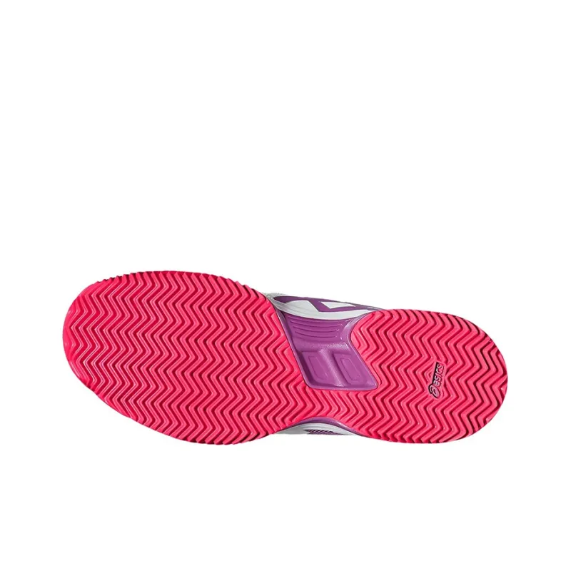Asics Gel-Padel Pro 3 SG Wear-Resistant Slip-Resistant Low-Top Running Shoes Women's White Purple-4