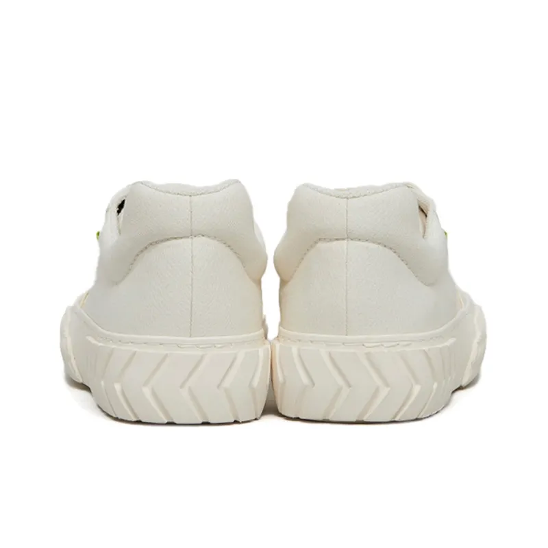 Both Broken C Low Top Casual Skateboard Shoes Women's White-5