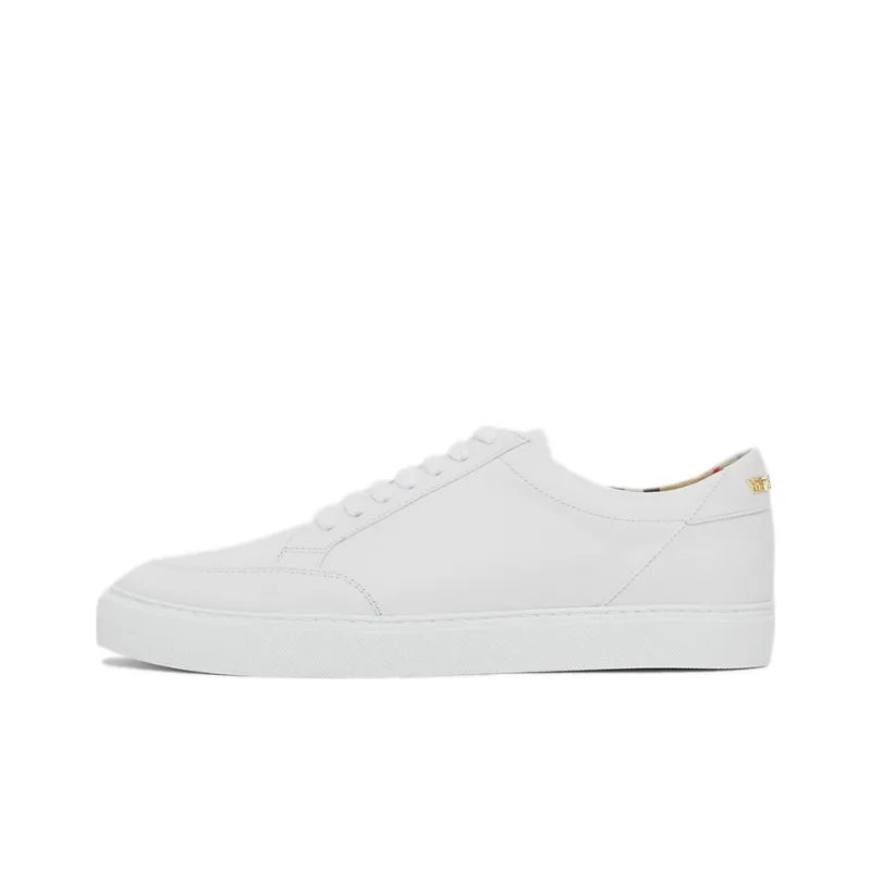Burberry Skateboard Shoes Women's Low Top White-0