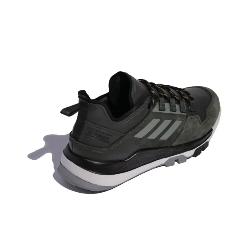 Terrex Hikster Adidas Leather Low 'Black Green'-2