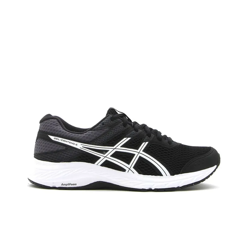 Asics Gel-Contend 6 Slip-Resistant Cushioning Low-Top Running Shoes Men's Black-1