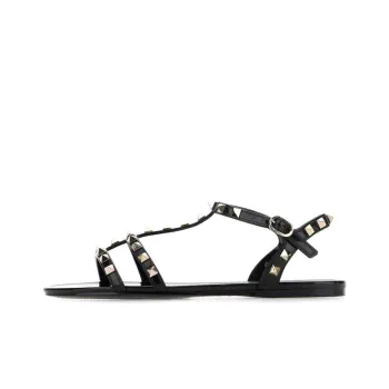 Valentino Rockstud One Strap Sandals Women's Black