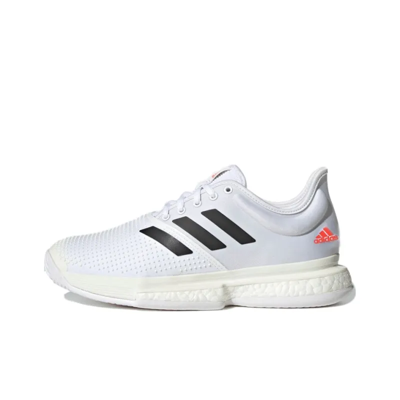 Adidas Solecourt Tokyo Tennis Durable Breathable Low-Top Tennis Shoes Women's White Black-0