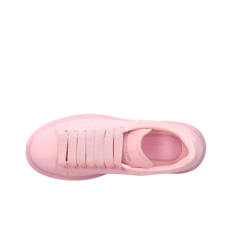 Alexander McQueen Low Top Stylish Skateboarding Shoes Women's Pink-4