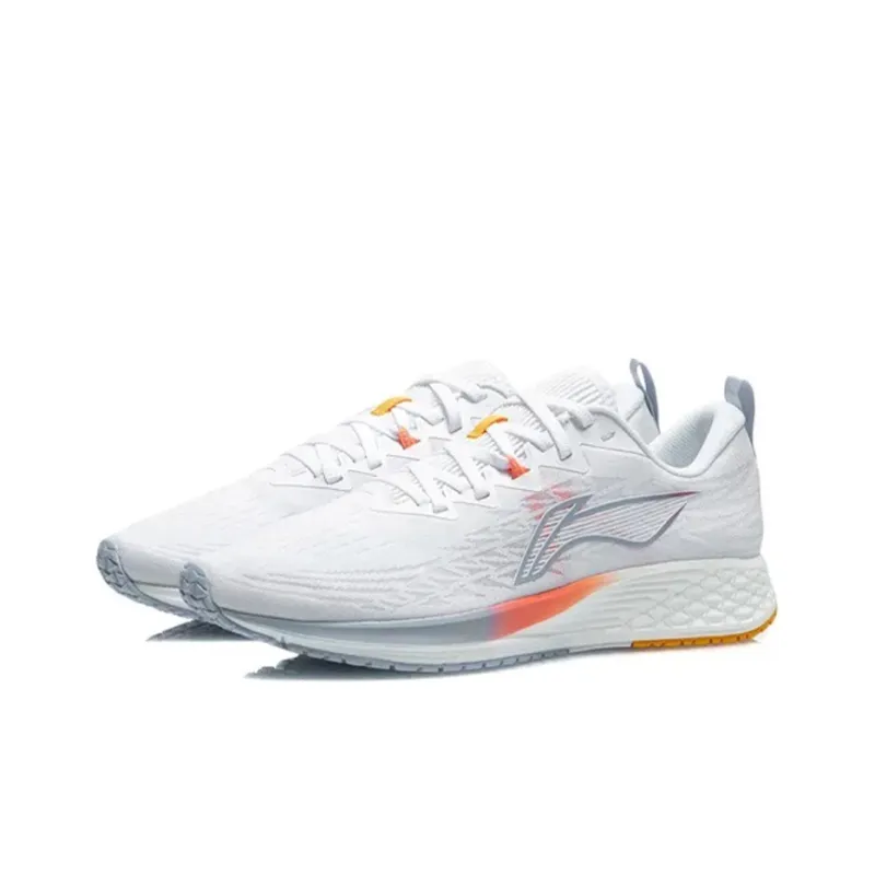 LiNing Red Hare 4 Cushioning Anti Slip Wear Resistant Breathability Low Top Light Foam Running Shoes Men's Aurora Blue-2