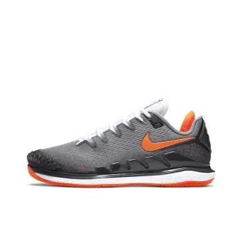 Nike Court Air Zoom Vapor X Knit Hc 'Metallic Dark Grey Total Orange'