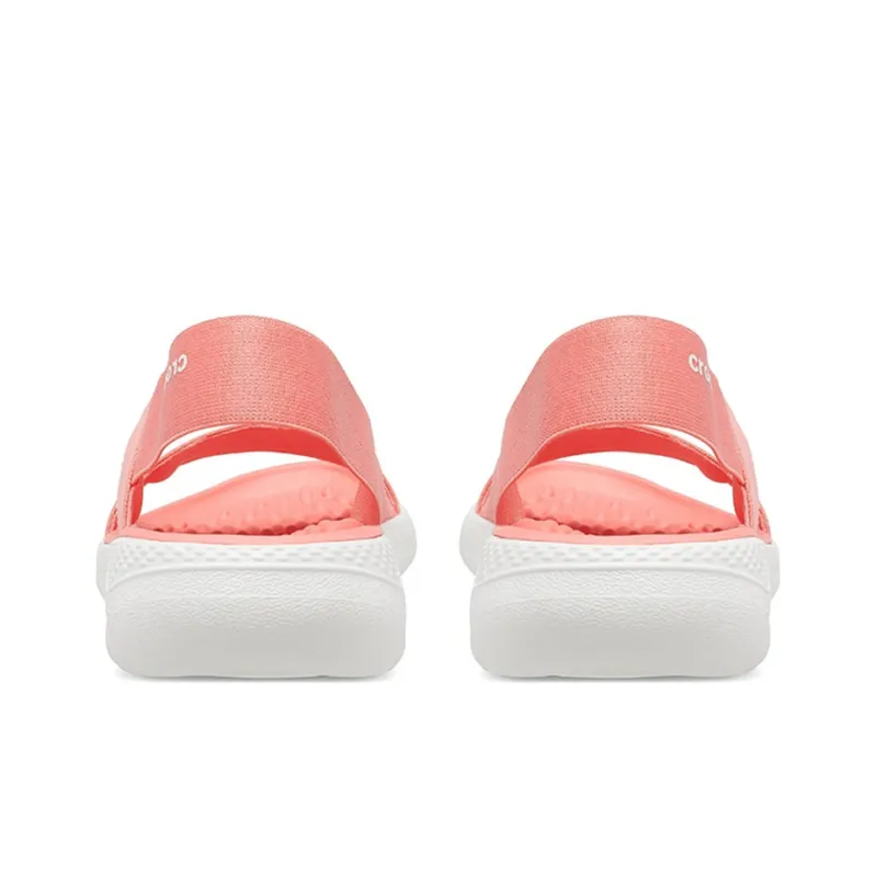 Crocs LiteRide Minimalistic Casual Sports Orange Sandals Women's-4