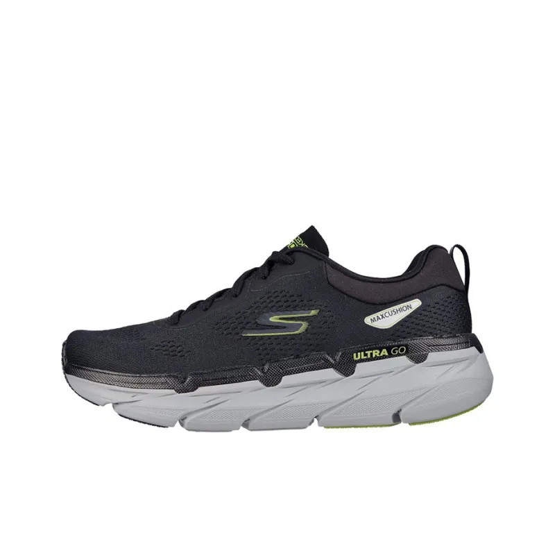 Skechers Max Cushioning Low Top Running Shoes Men's Black-0
