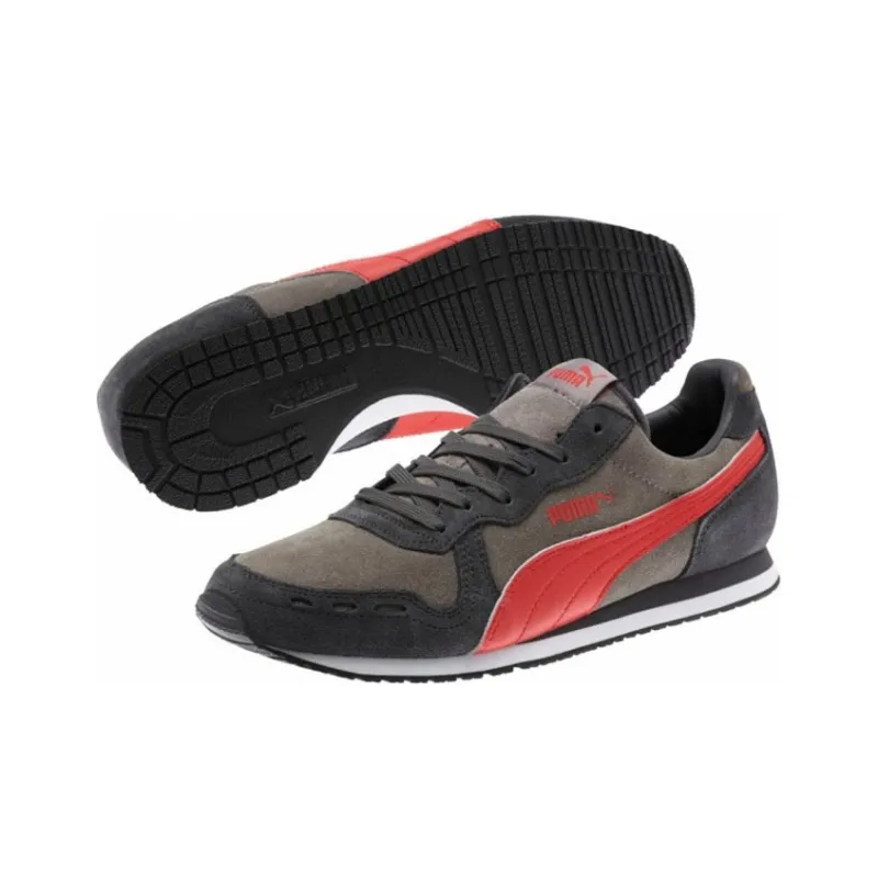 PUMA Cabana Racer Running Shoes Men Low-Top Steel Gray/Asphalt Gray-4