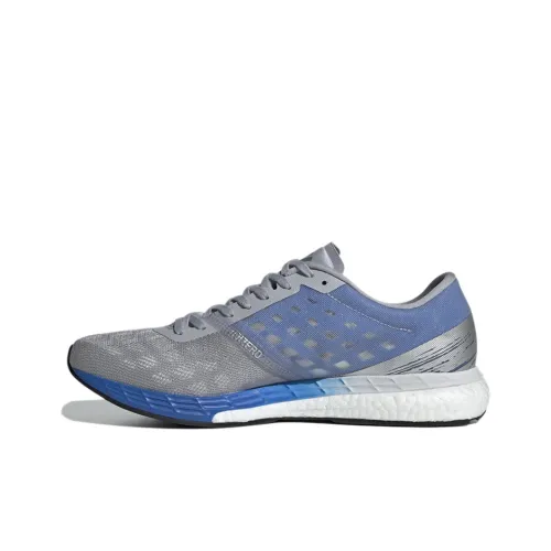 Adidas Adizero Boston 9 Running Shoes Men Low-Top Gray/Blue