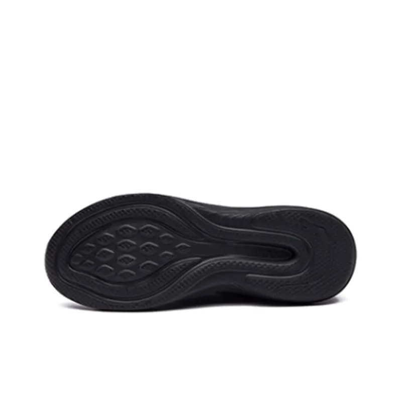 Erke Shock Absorbers With Slip Resistant And Abrasion Resistant Properties Low Top Running Shoes Men's Jet Black-4