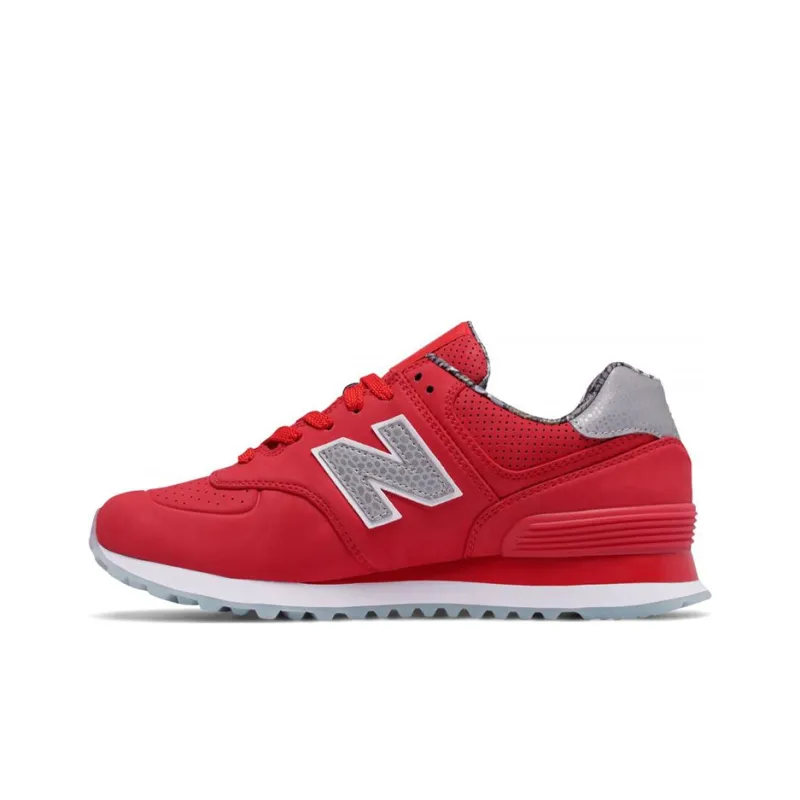 New Balance 574 Luxe Red Snakeskin Women's-0