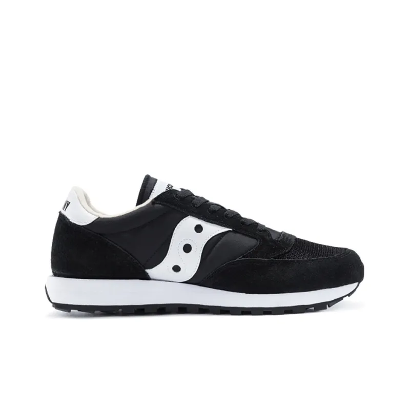 Saucony Jazz Abrasion Resistant Breathable Low Top Running Shoes Men's Black White Standard M-1