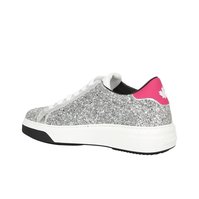 DSQUARED 2 Glittered Lace Up Sneakers Women's-2