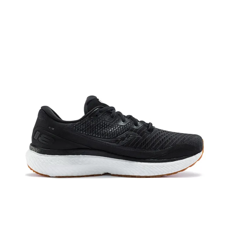 Saucony Triumph 18 Cushioning Anti Slip Wear Resistant Breathability Low Top Casual Running Shoes Women's Black-1
