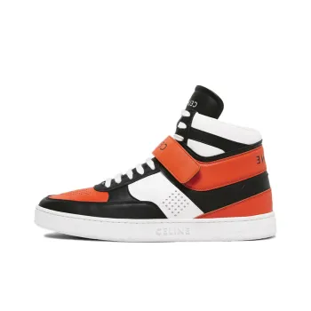 CELINE CT 02 Stylish Skateboarding Shoes Men's White Black Orange