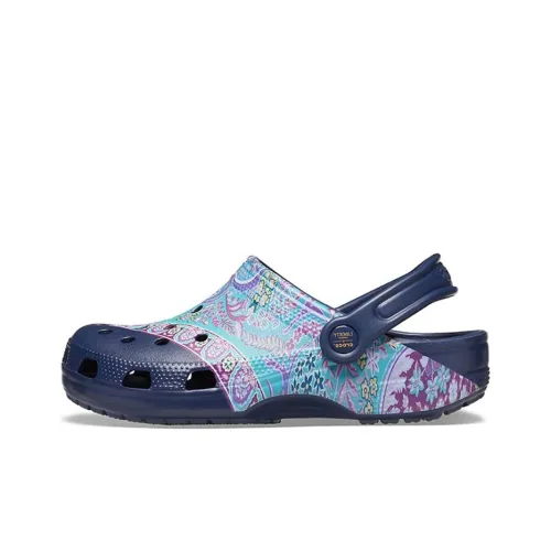 Crocs Classic Clog Liberty London Beach Deep Blue Sandals Women's