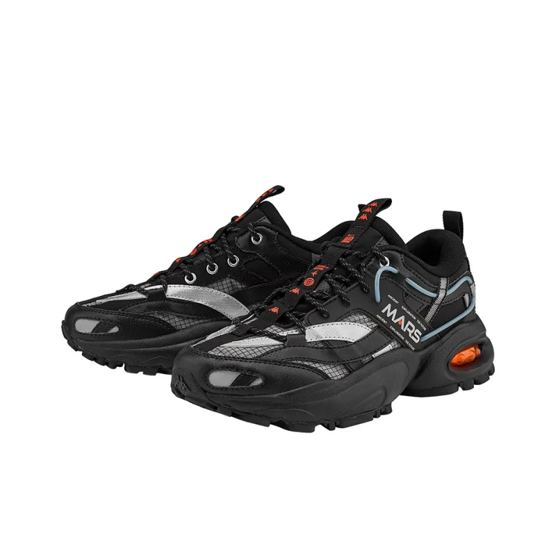 Kappa MARS Low Top Sports Casual Shoes Unisex Black-2