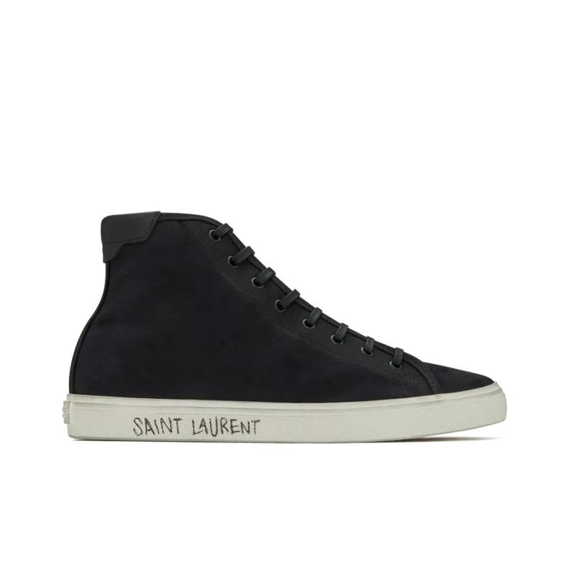 SAINT LAURENT Malibu Mid Black White-1