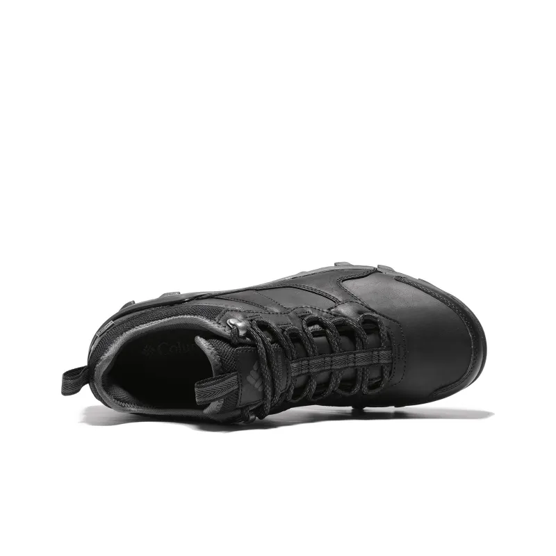 Columbia Cushioning Anti Slip Wear Resistant Water Resistant Impact Resistant Low Top Hiking Trekking Shoes Men's Black-3