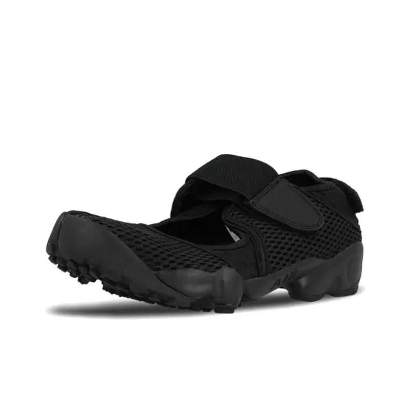 Nike Air Rift Breathe Non Slip Breathable Low Tops Sports Sandals Black-2