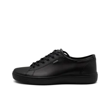 Ecco Soft And Cool Size 7 Slip Resistant Breathable Low Top Skateboard Shoes Men's Black