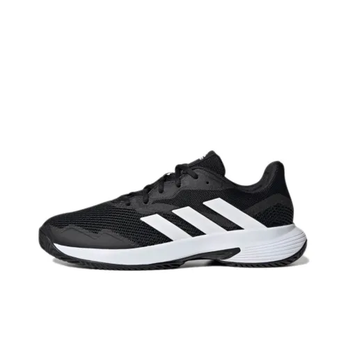 Adidas CourtJam Control Tennis Shoes Men Low-Top Black/White