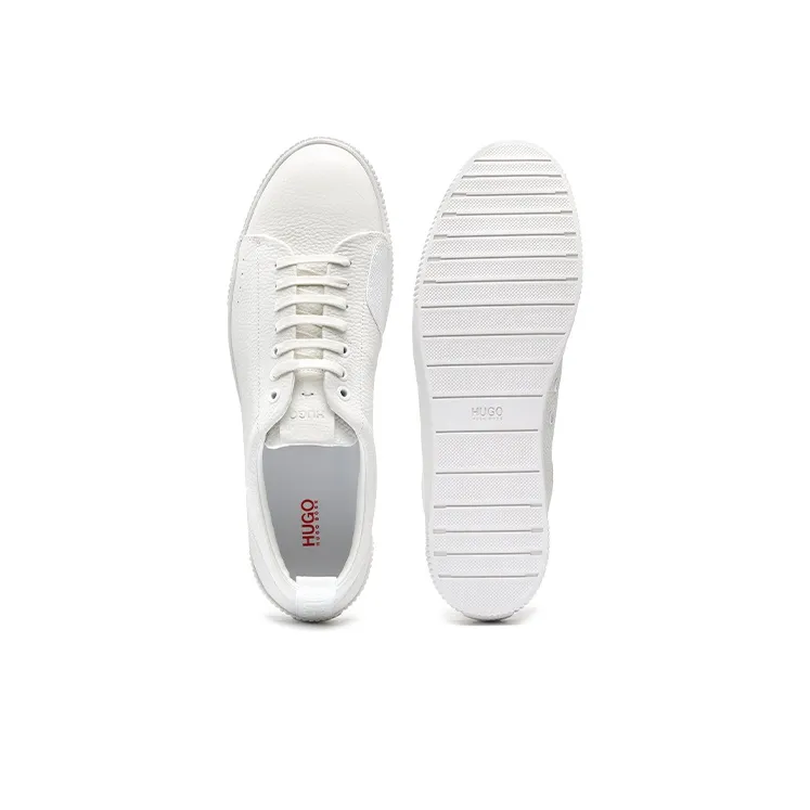 HUGO BOSS Low Top Stylish Skateboarding Shoes Men's White-4
