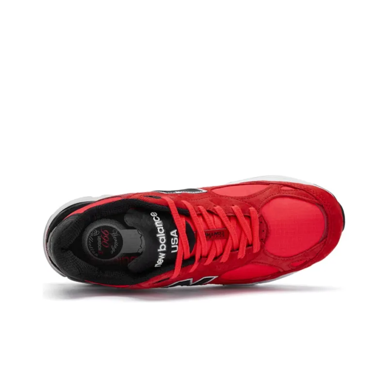 New Balance 990v3 MiUSA Red Suede-2