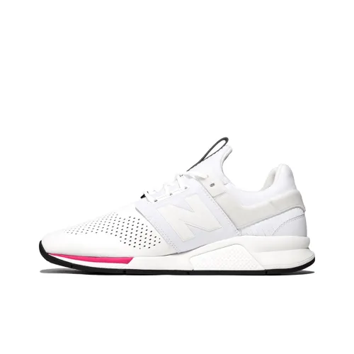 Phantaci X New Balance NB 247 Running Shoes Men Low-Top Pink/White