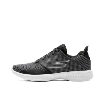 Skechers Go Walk 4 Cushioning Anti-Slip And Wear-Resistant Low-Top Running Shoes Women's Black White