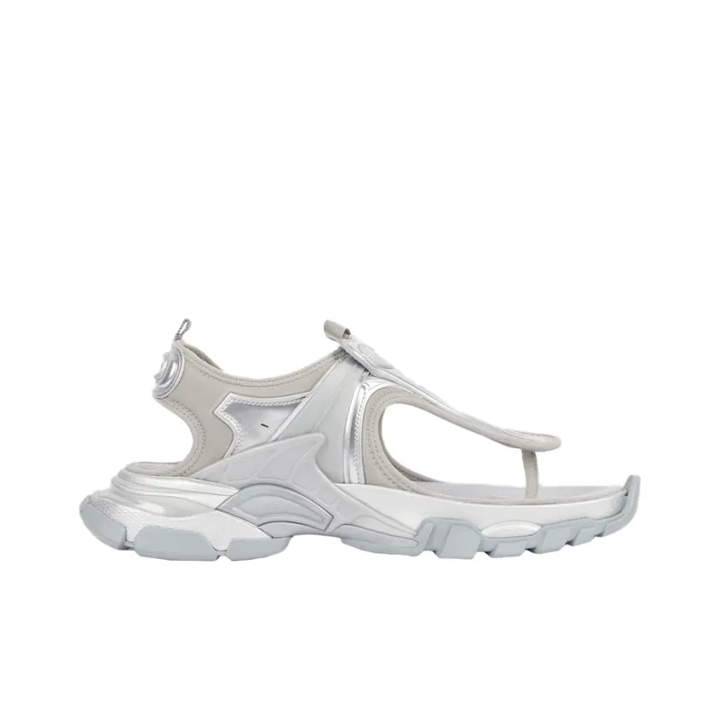 Balenciaga Women's Track Sandal 'Silver Metallic'-1