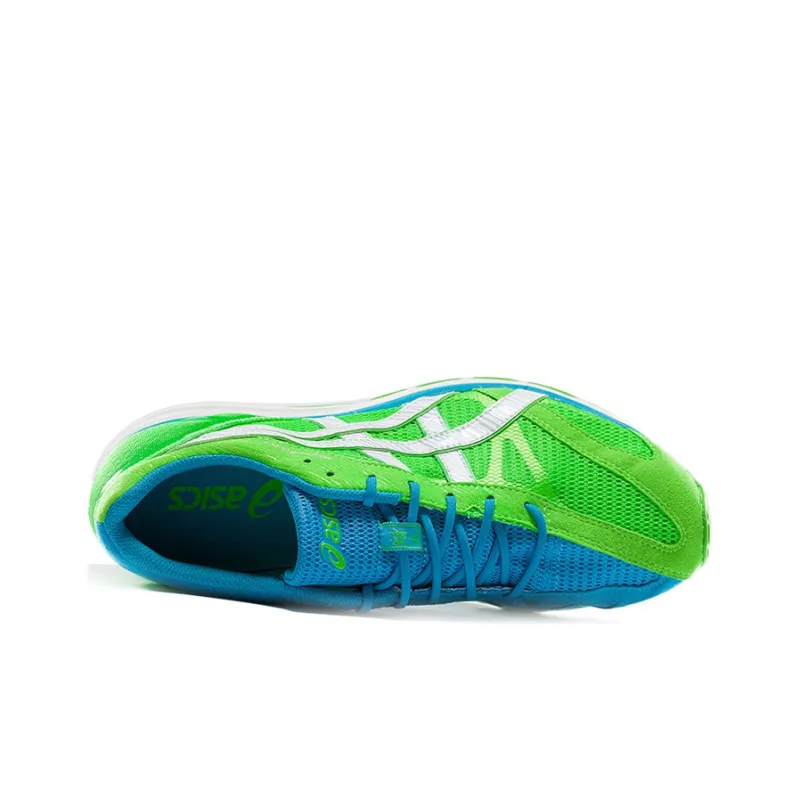 Asics Skysensor Glide 4 Low-Top Running Shoes Men's Green Silver-2
