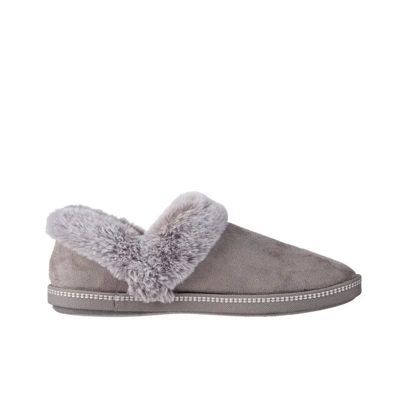 Skechers Cozy Campfire-Fresh Toast Anti-Slip And Wear-Resistant Warm Low-Top Casual Shoes Women's Gray Fleece-Lined-1