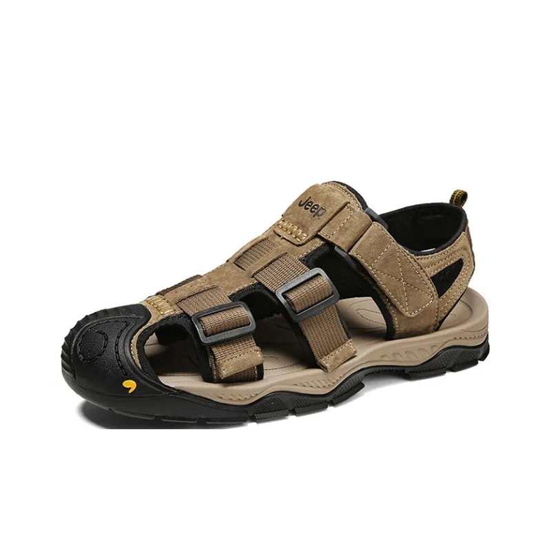 Jeep Beach Sandals Men Khaki-1