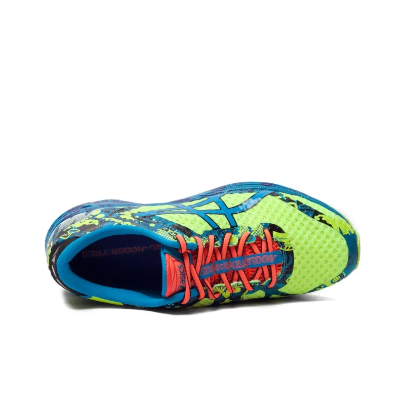 Asics Gel-Noosa Tri 11 Anti-Slip And Wear-Resistant Breathable Low-Top Running Shoes Men's Neon Green Blue-3