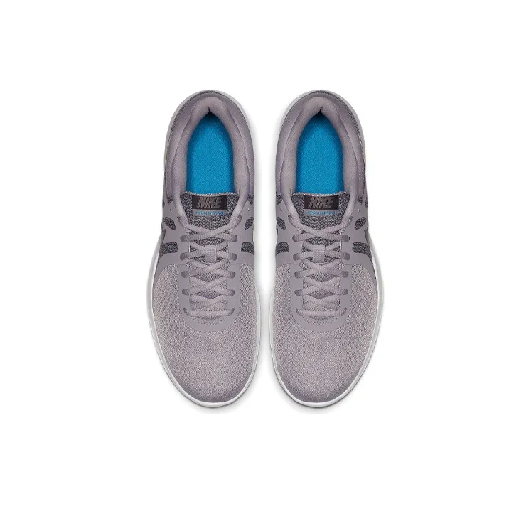 Nike Revolution 4 Breathable Shock Absorption Non Slip Low Tops Gray-3