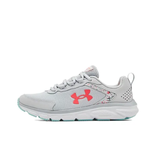 Under Armour Charged Assert 9 'Paint Splatter Halo Grey Pink' Women's