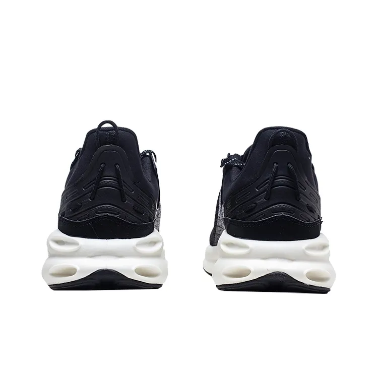 Anta Running Collection A-Flashfoam Lightweight And Breathable Low-Top Running Shoes Men's Black White-3