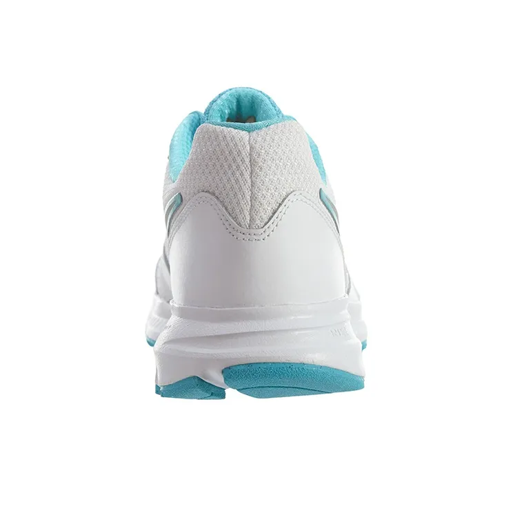 Nike Downshifter 6 White Metallic Silver Gamma Blue Women's-3