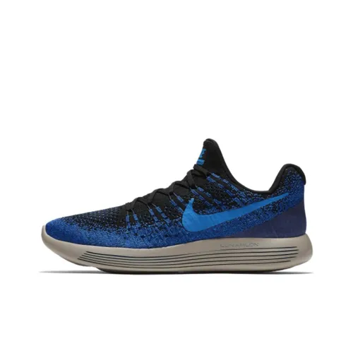 Nike LunarEpic Flyknit 2 Running Shoes Men Low-Top Blue/Black