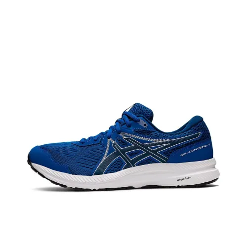 Asics Gel-Contend 7 Running Shoes Men Low-Top Ocean Blue