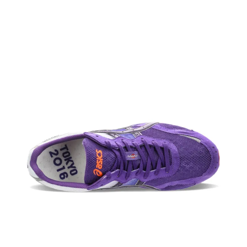 Asics Tarther Japan Tokyo Breathable Wear-Resistant Slip-Resistant Low-Top Running Shoes Unisex Lilac White-3