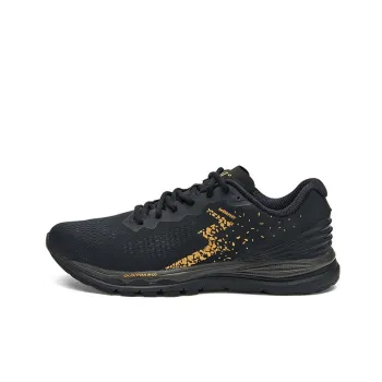 361° Cushioning Breathable Wear Resistant Slip Resistant Low Top Running Shoes Men's Black Gold
