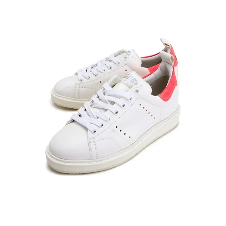 Golden Goose GGDB Starter Skateboard Shoes Women's Low Top White, Pink-1