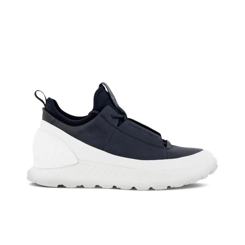 Ecco Exostrike Cushioning Anti Slip And Wear Resistant Low Top Casual Shoes Men's Black White-1