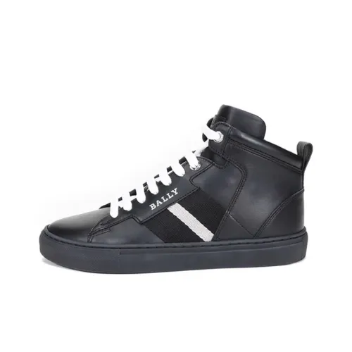 BALLY Skateboard Shoes Men High-Top Black