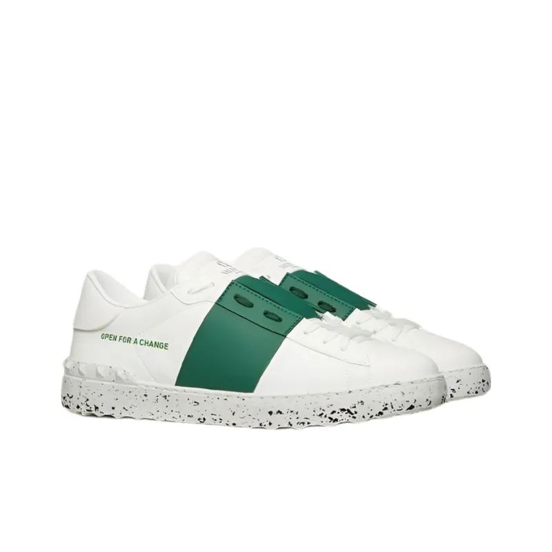 Valentino Open Sneaker 'Open For A Change   White Green'-2