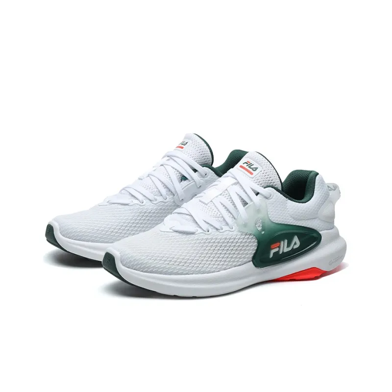 FILA Athletics Cushioning Anti Slip Wear Resistant Breathability Low Top Casual Running Shoes Women's White-2